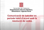 Entra en vigor l’obligatorietat de comunicar a la Generalitat la celebració de batudes en APC's situades en Espais Protegits i Parcs Naturals